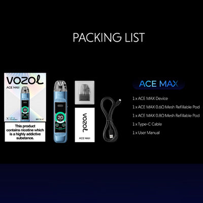 VOZEL Ace max pod kit