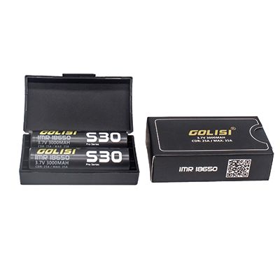 Golisi S30 18650 3000mAh 25A Rechargeable Battery - 2 Pack